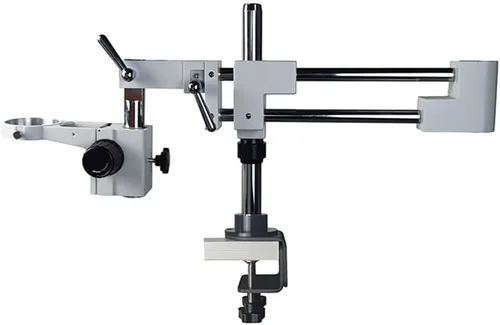 Vista 2 de Kit de accesorios para microscopio, abrazadera para microscopio, soporte de brazo de brazo de laboratorio, zoom industrial, cámara estéreo