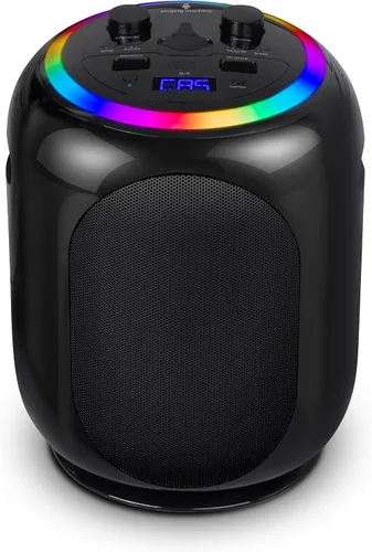 Vista 7 de Singing Machine SingCast MAX - Máquina de karaoke con Bluetooth y video casting, altavoz de fiesta, micrófono, 22 efectos de voz, corrección