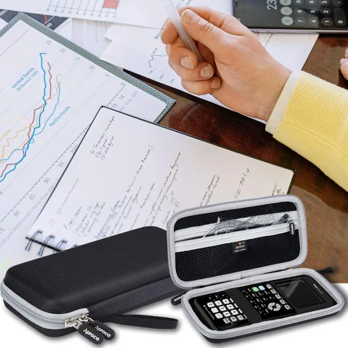 Vista 5 de Aproca Funda para calculadora compatible con Texas Instruments TI-84 Plus CE/TI-84 Plus/TI-83 Plus/TI-89 Titanio/TI-85 / TI-86 Calculadora gráfica a