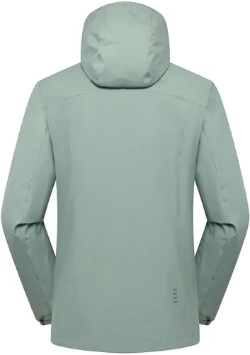 Vista 5 de Chaqueta de esquí para mujer, 3 en 1, con capucha, impermeable, resistente al viento, chaqueta de forro polar, impermeable, snowboard y montaña
