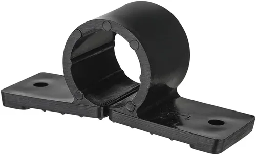 Vista 5 de Paquete de 5 tubos EFIELD de polímero de plástico PEX de 1/2 pulgada, soporte de flexión de 90 grados con placa de montaje (1/2 pulgada)
