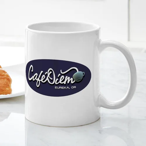 Vista 6 de CafePress Cafe Diem - Taza de cerámica para café, 11 oz (11.0 fl oz)