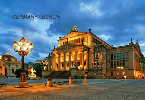 Vista 21 de Alemania Frigorífico Imanes GRP 2 (1 pieza, Ciudad: Berlín #GER31)