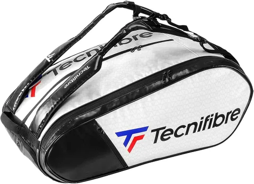 Vista 9 de Tecnifibre Tour Endurance Serie de bolsas de tenis/squash (RS, BLANCO, MARINO) - La mejor bolsa impermeable y resistente a los rayos UV Azul marino