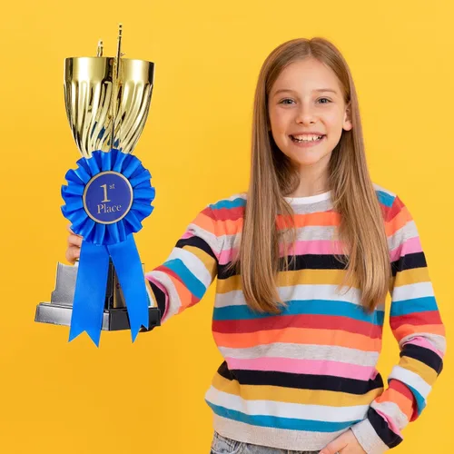 Vista 7 de Lewtemi Juego de rosetas de cinta de premio 1er, 2do y tercer lugar, medalla de premio de mención honorífica (4 piezas)