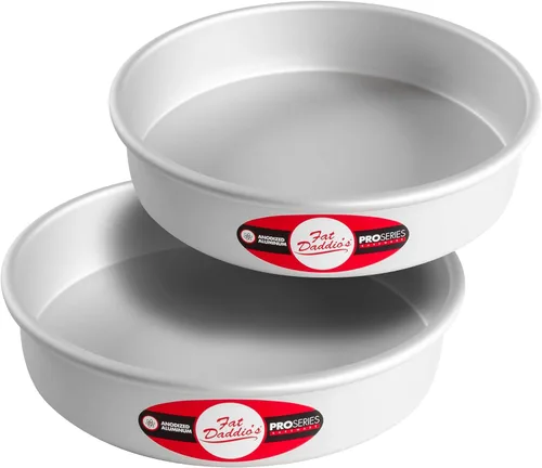 Vista 71 de Fat Daddio's Juego de moldes para pasteles redondos uniformes de aluminio anodizado de 4 niveles, profundidad de 2 pulgadas