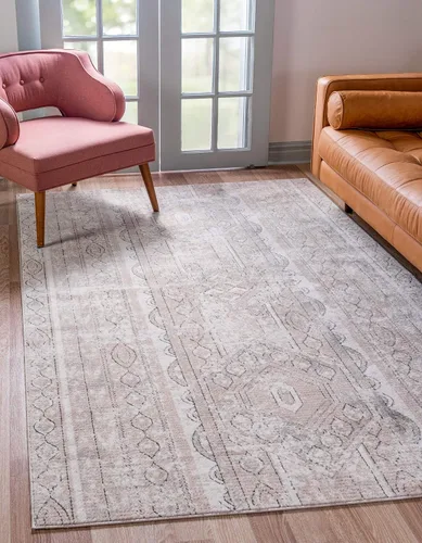 Vista 10 de Unique Loom Portland Collection - Alfombra de área (2 pies 2 pulgadas x 3 pies 1 pulgada, rectangular, marfil / gris)
