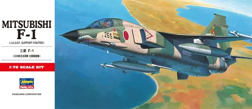 Vista 3 de Hasegawa 1/72 Mitsubishi F1 de Hasegawa