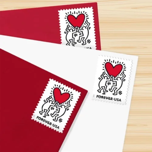 Vista 3 de Servicio Postal de los Estados Unidos Sellos postales "Love" 2025 (Hoja de 20)