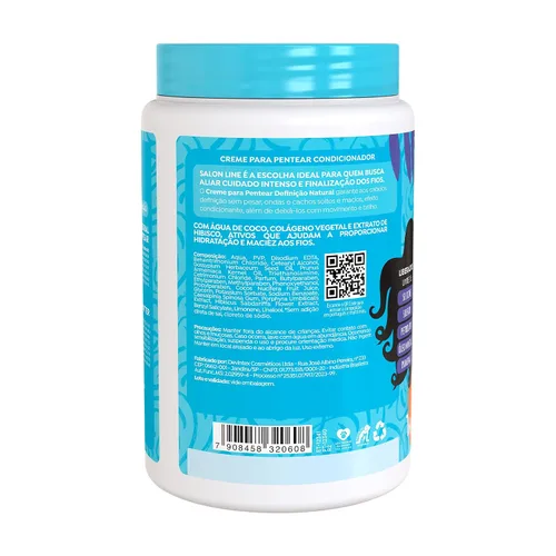 Vista 4 de Salon Line - Linha Creme para Pentear - Definicao Natural 1000 Gr