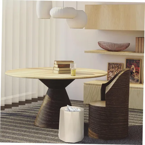 Vista 9 de Cabilock Bote de basura de diseño moderno para la oficina en casa, versátil, simple, elegante, para sala de estar, dormitorio, baño, cocina, compacto