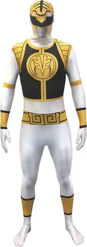 Vista 2 de Morphsuits Disfraz blanco Power Ranger para adultos disfraz de superhéroe de Halloween para hombre