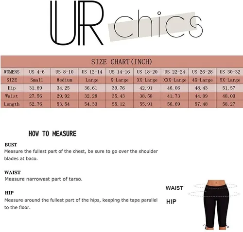 Vista 5 de Urchics Pantalones cortos largos de natación para mujer, talla grande, tankini