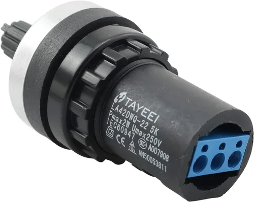 Vista 3 de LQ Industrial Potenciómetro Convertidor de Frecuencia Gobernador de Precisión 0.866 in LA42DWQ-22 5K Ohm Variable Speed Drive Potenciómetro Rotativo