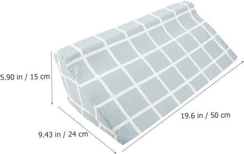 Vista 5 de Almohada de cuña triangular para pacientes postrados en cama, cojín de reposicionamiento corporal de espuma de alta densidad, soporte