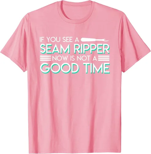 Vista 3 de If You See A Seam Ripper Now is Not A Good Time Sewing T-Shirt