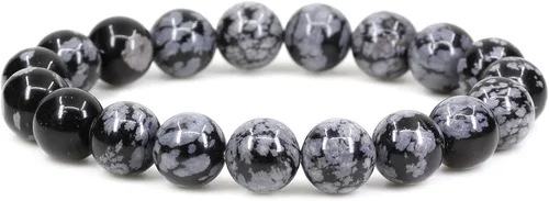 Vista 7 de Amandastone Pulsera elástica de cuentas redondas de 0.394 in con piedras preciosas naturales de 7 pulgadas Bloodstone africano