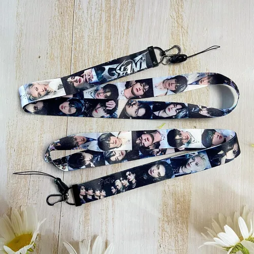 Vista 5 de YiYiXiXi Stray-Kids - Llavero con cordón para niños, accesorios de regalo para fans Negro
