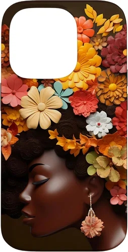 Vista 17 de Black Queen - Carcasa para iPhone 17, diseño de melanina, color negro