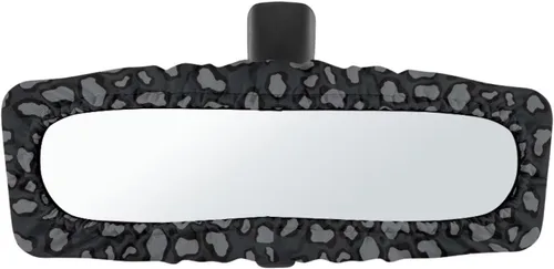 Vista 18 de Funda para espejo retrovisor de automóvil con estampado de vaca negro, protector de espejo retrovisor automático elástico