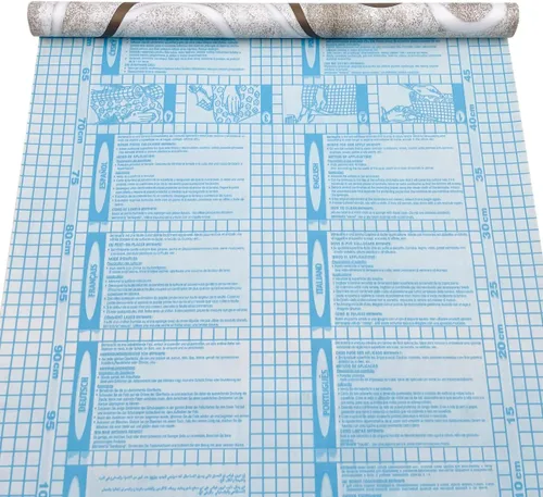 Vista 5 de Rollo de papel tapiz de 14.7 pies, color marrón y blanco, para decoración de pared, papel de vinilo autoadhesivo para cajones, estantes y encimeras