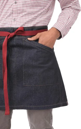 Vista 5 de Chef Works Unisex Berkeley Half Bistro Apron
