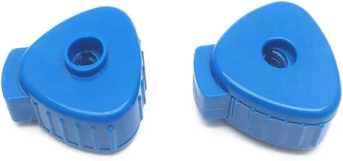 Vista 3 de Liyafy - Juego de 5 tuercas de platillo de plástico para batería de percusión, color azul