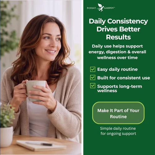 Vista 8 de Potent Garden Paquete de 2 superalimentos orgánicos, suplemento de frutas y verduras rico en vitaminas y antioxidantes con alfalfa, raíz