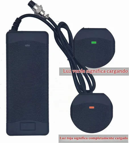 Vista 4 de Cargador de patinete eléctrico Suptopone 4 clavijas para Ninebot S/S-MAX/Mini PRO/Mini lite, cargador de batería de conector de 4 pines 63V 2A