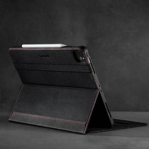 Vista 3 de TORRO Funda compatible con iPad Pro de 12.9 pulgadas de 6ª, 5ª y 4ª generación, funda de cuero genuino para iPad Pro de 12.9 2022 con función