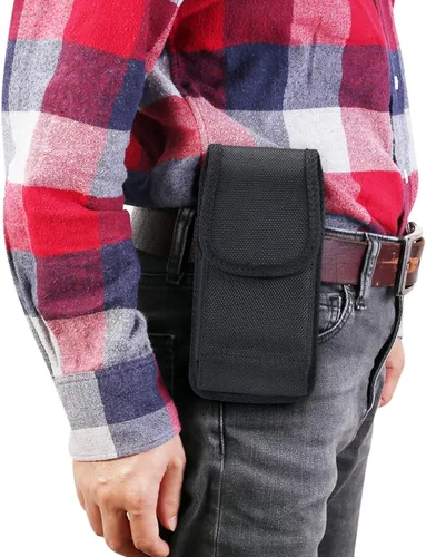 Vista 6 de Funda para teléfono celular para iPhone Mini (5.4), SE2020, 8, 7, 6, 6s, funda de nailon resistente para cinturón con tarjetero