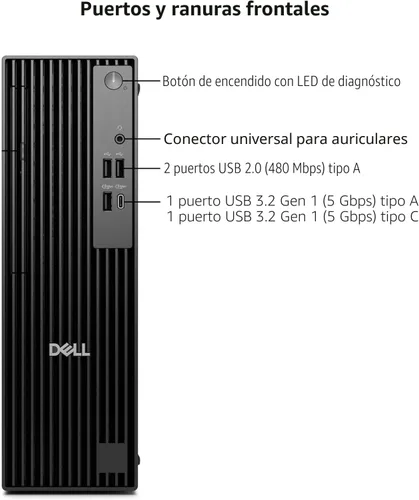 Vista 3 de Dell Escritorio empresarial Pro Slim QCS1250, nueva versión OptiPlex, Intel Core i7-14700 (20 núcleos, 28 hilos), 32 GB DDR5 RAM, 1 TB PCIe SSD