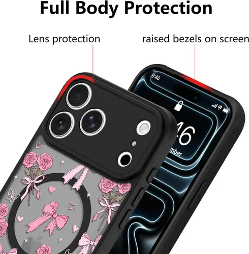 Vista 77 de KANGHAR - Funda compatible con iPhone 11, diseño de leopardo negro, textura de neumático antideslizante, a prueba de golpes, funda protectora