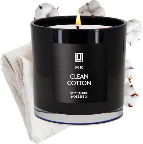 Vista 70 de Lulu Candles After Dark - Teca Caoba Vela Perfumada de Soja de Lujo en Frasco Vertida a Mano en los EE.UU. Altamente Perfumada y Duradera