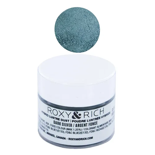 Vista 6 de Roxy & Rich Hybrid Luster Powder - Colorante para alimentos, color perla natural, 0.09 oz