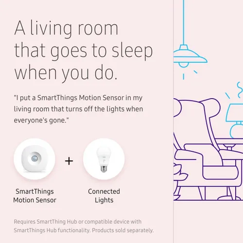 Vista 6 de Samsung SmartThings GP-U999SJVLAAA - Sensor multiusos para puerta y ventana, GP-U999SJVLBAA
