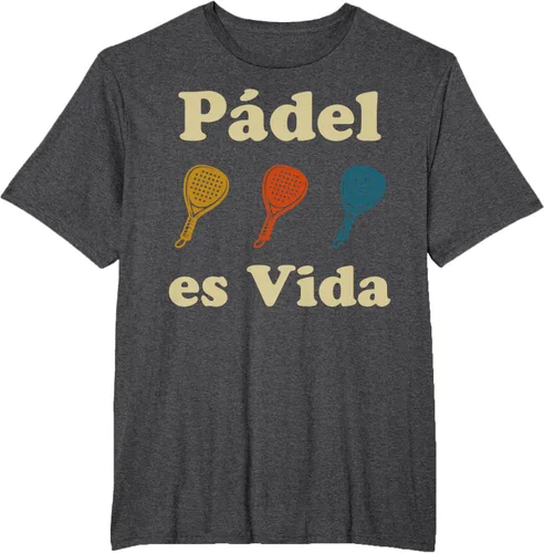 Vista 23 de Padel ES Vida Player Sport Life in Spanish En Espanol Men's T-Shirt