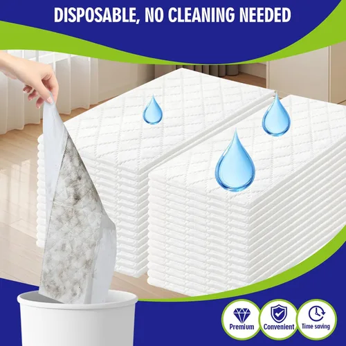 Vista 6 de 20 paños de limpieza húmedos XL resistentes compatibles con Swiffer Sweeper XL Mop, almohadillas húmedas desechables tamaño XL para limpieza