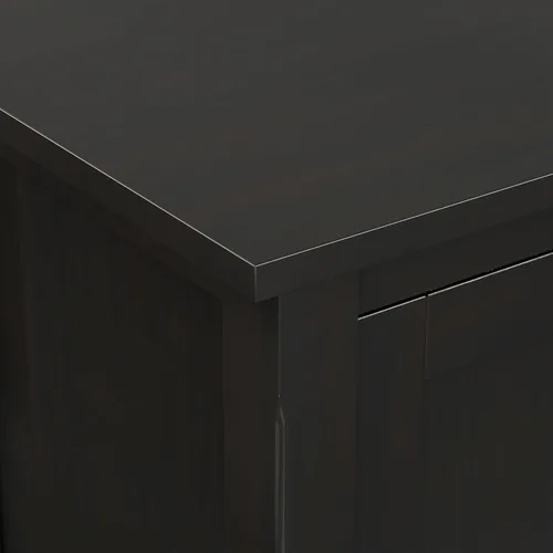 Vista 5 de SIMPLIHOME Warm Shaker - Soporte de TV de madera maciza de 72 pulgadas de ancho, color marrón dorado claro Marrón (Hickory Brown)