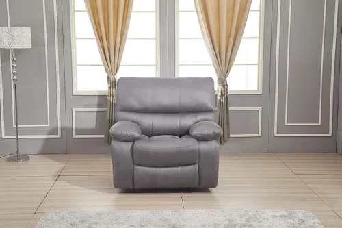 Vista 5 de Betsy Furniture Juego de sofá reclinable de microfibra para sala de estar 8007 (gris, sofá+sofá biplaza+reclinable)