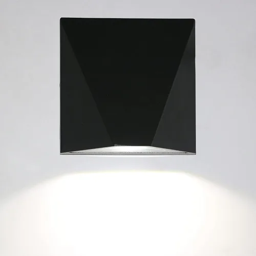 Vista 4 de 12W LED al aire libre exterior apliques puerta puerta luz impermeable accesorio lámpara negro cálido blanco