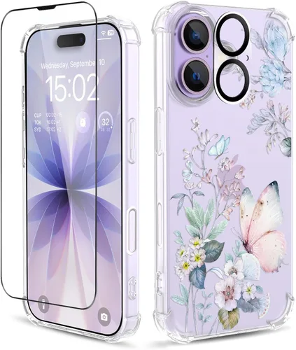 Vista 104 de Funda para iPhone 13 y iPhone 14 (6.1 pulgadas), funda protectora delgada de poliuretano termoplástico suave a prueba de golpes, bonito