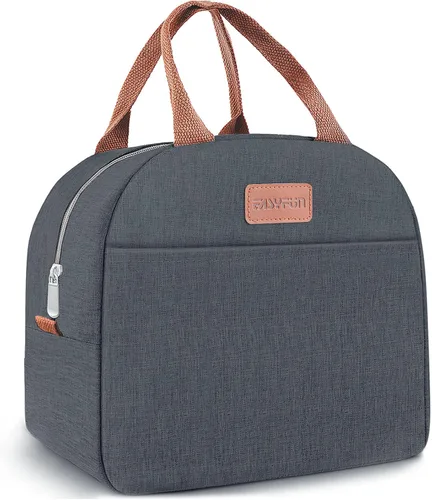 Vista 17 de Bolsa de almuerzo para mujeres y hombres, lonchera aislada para adultos, pequeña lonchera hermética enfriadora, contenedores de comida para almuerzo