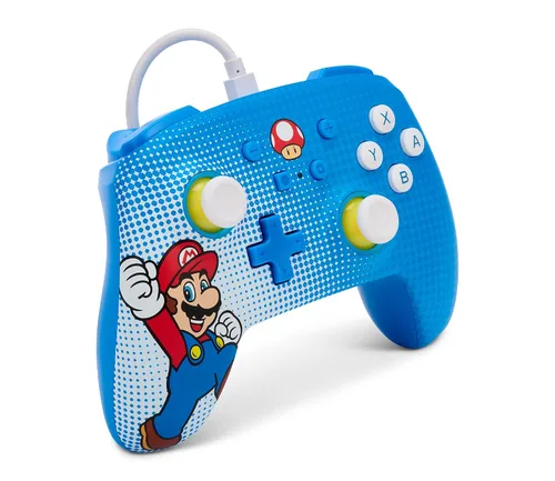 Vista 2 de PowerA Enhanced Wired Controller for Nintendo Switch - Mario Pop Art