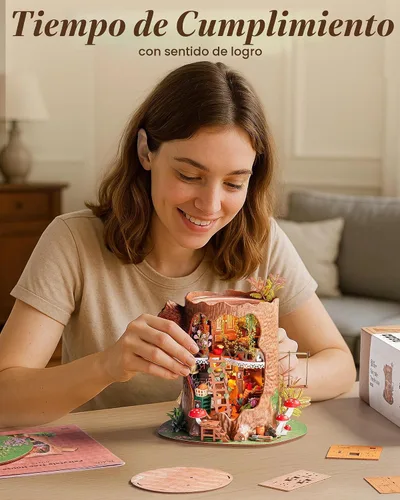 Vista 6 de Rolife Tree House DIY Kit de casa de muñecas en miniatura regalo para adultos