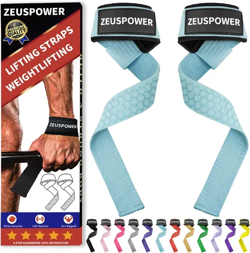 Vista 18 de Lifting Straps Wrist Straps for Weightlifting Gym Straps Weight Lifting Deadlift Workout Women Men Dumbbell Straps for Hand RDL Strap Exercise