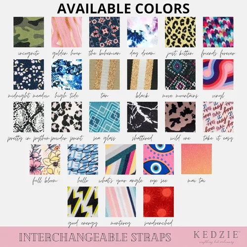 Vista 6 de Kedzie Interchangeable Classic Print Adjustable Length 55 Handbag Purse Strap Replacement 2-inch Wide Crossbody Strap