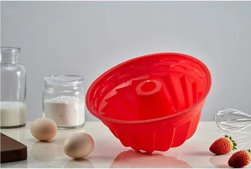Vista 5 de IELEK - Molde de silicona con forma de flor antiadherente para tartas, gelatinas, pan, tubo para hornear pasteles, gelatinas, gelatina, pan, Para