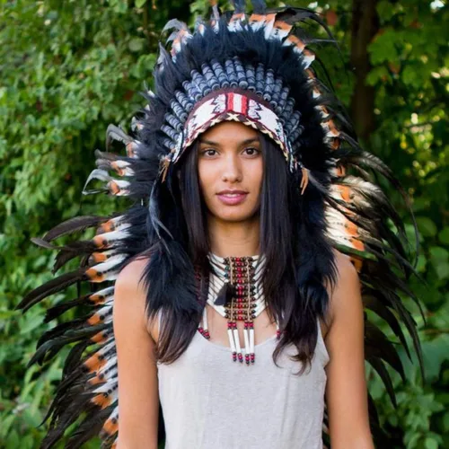 Vista 4 de Novum Crafts Feather Headdress Native American Indian Inspired Choose