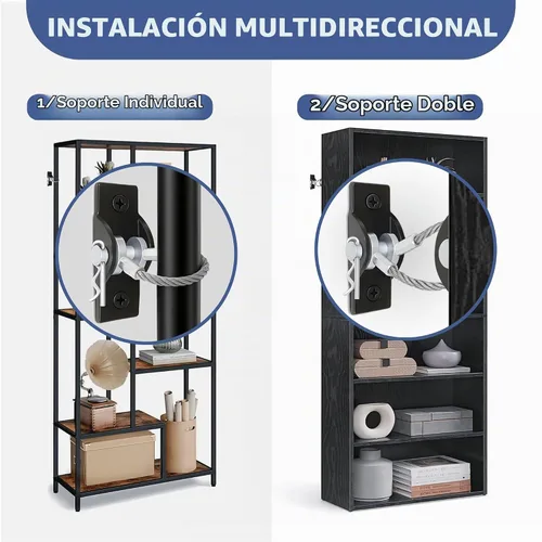 Vista 4 de Anclajes de muebles para prueba de bebés, anclajes de espejo de pared anti